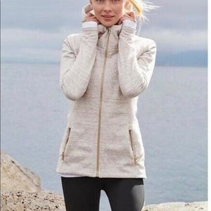 Athleta luxe stronger hoodie - oatmeal heather